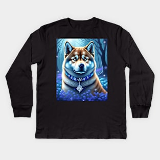 Mystical Shiba Kids Long Sleeve T-Shirt